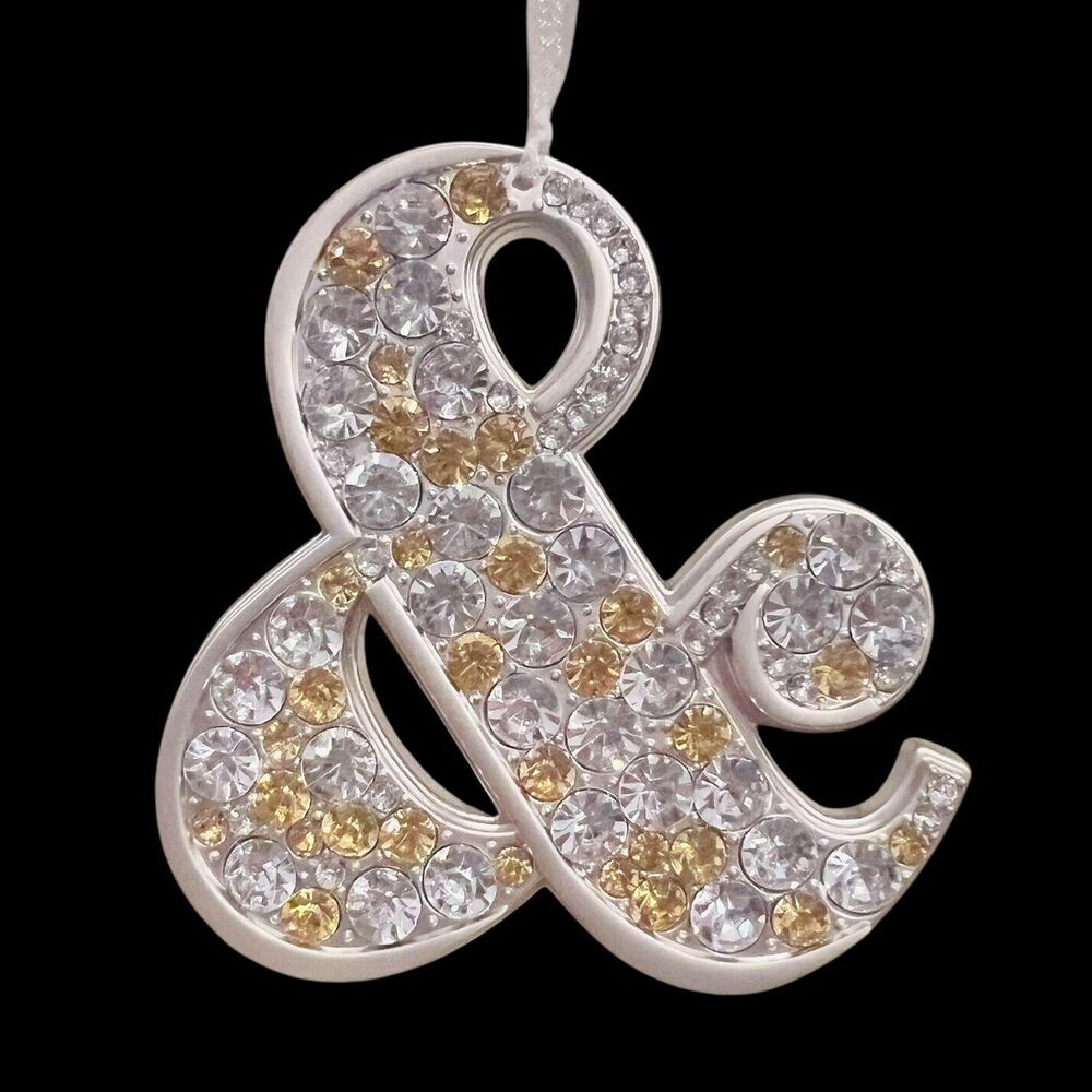 HALLMARK Signature LOVE Metal with Gemstone Ornament 2016 & SIGN AMPERSAND
